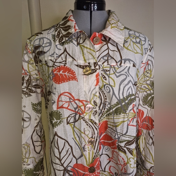 Drapers & Damon's Rayon Button Down Shirt , Size Large - Picture 3 of 9